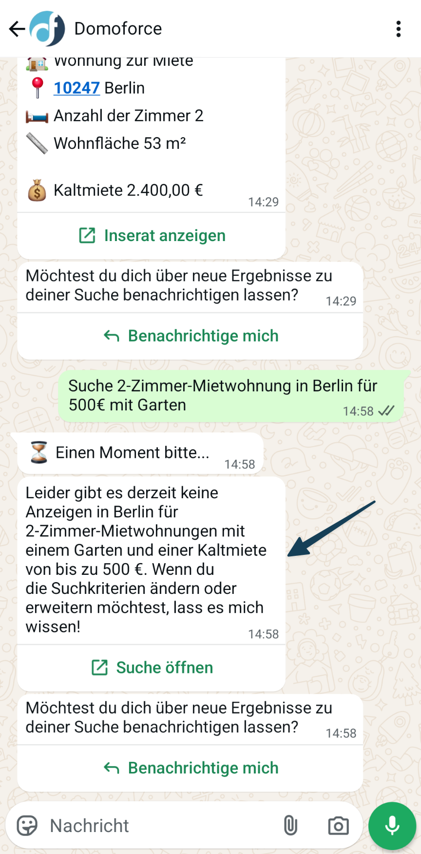 Keine Inserate gefunden in WhatsApp
